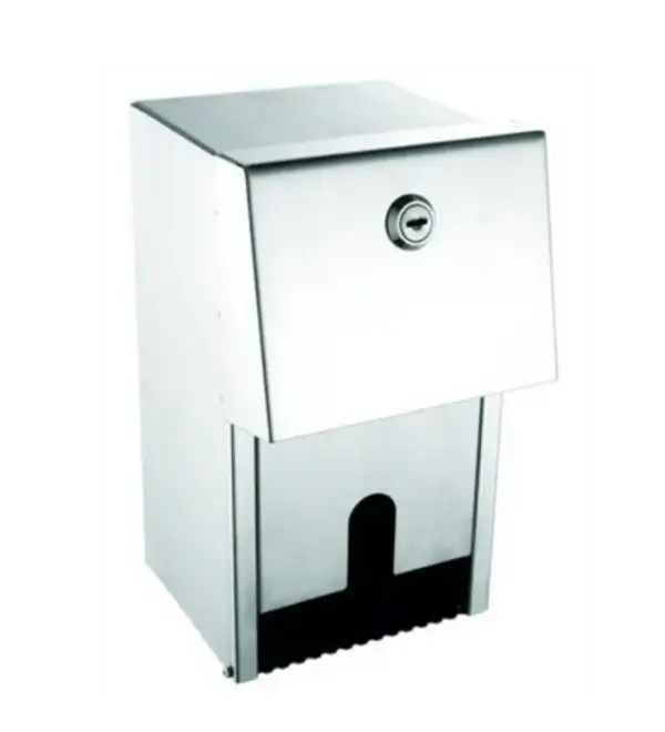 Brushed Stainless Steel - Dual Toilet Roll Dispenser