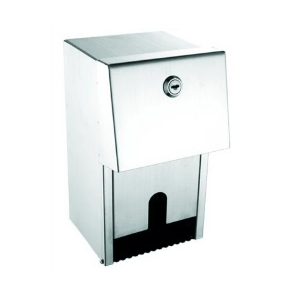 Brushed Stainless Steel - Dual Toilet Roll Dispenser