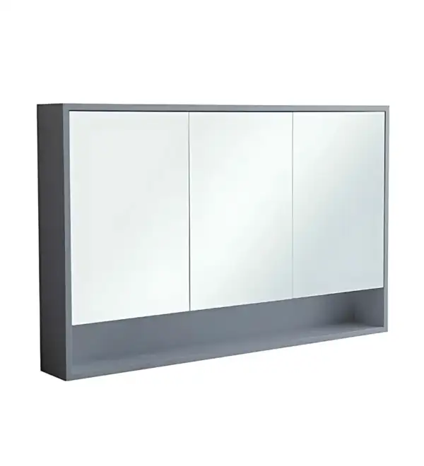 Ambiance Bathroom Mirror Cabinet with Storage - Triple Door