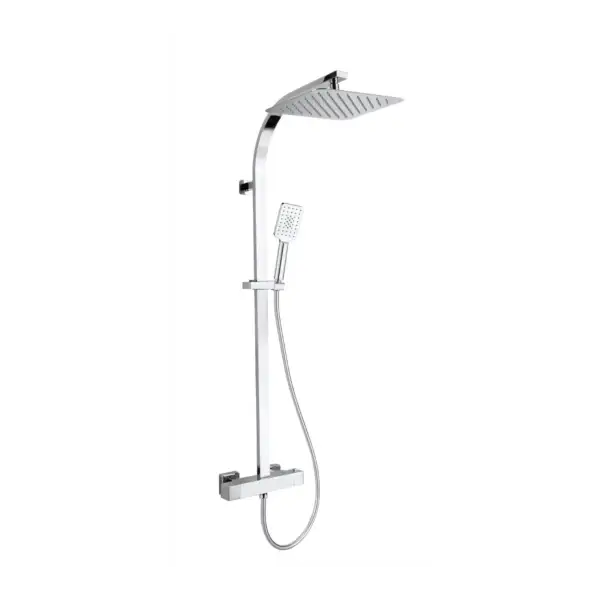 Square Thermostatic Shower Kit in Chrome VM13