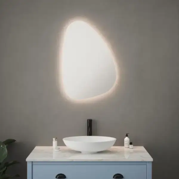 Ambiance Bathroom Nara Pebble Tunable LED Mirror