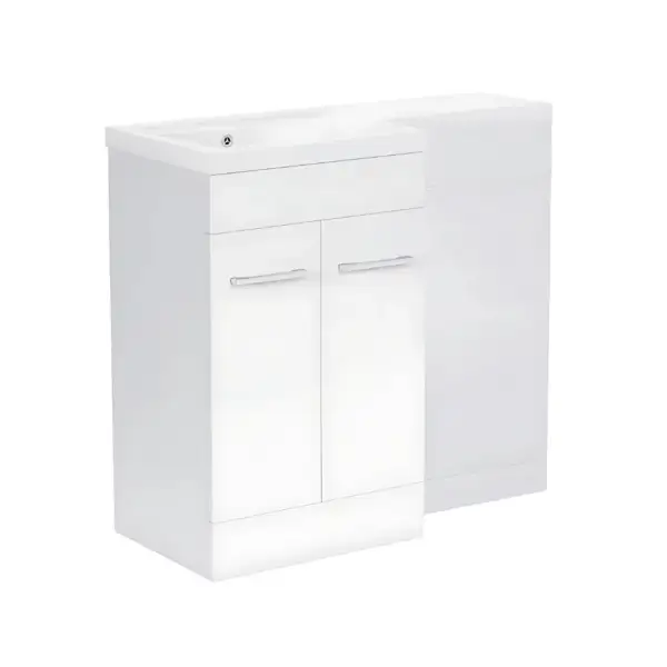 1000mm L Shape Basin Unit Design