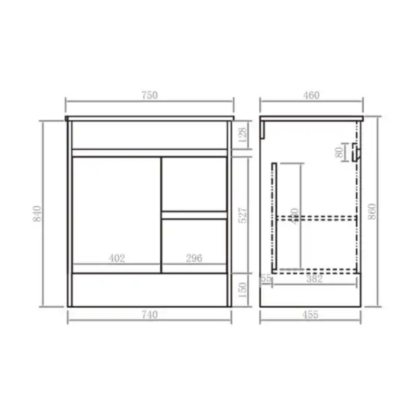 750mm Deep Bowl Floor Basin Design - Image 3