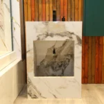 mosque wudu washing basin Gold Marble