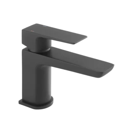 Crestilo Cloakroom Basin Mixer with Sprung Waste Black