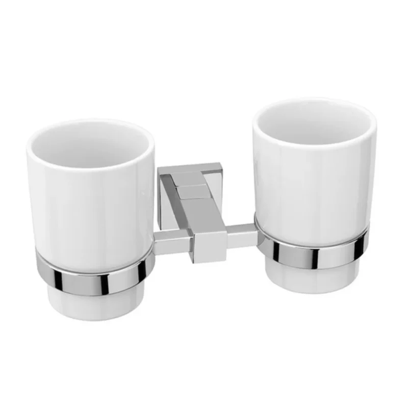Nuvessa Double Glass Holder CHROME
