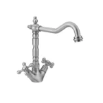 Aqualinor Monobloc Sink Mixer Brushed Nickel