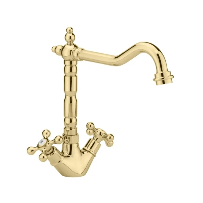 Aqualinor Monobloc Sink Mixer Gold