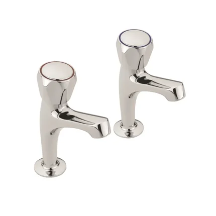 Braventa Contract High Neck Pillar Taps