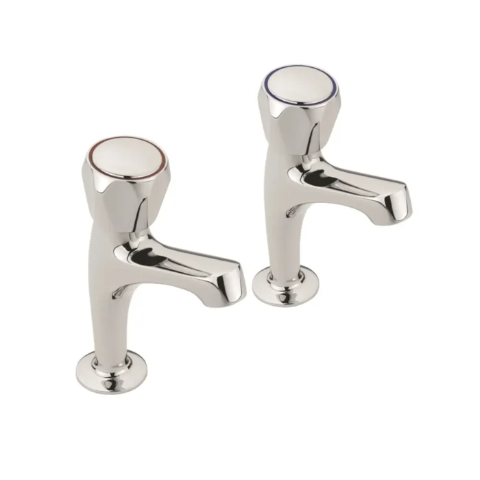 Braventa Contract High Neck Pillar Taps