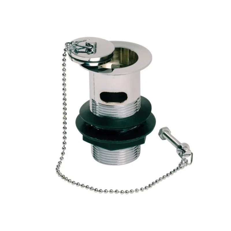 Bravino Basin Waste with Chain & Solid Plug Chrome