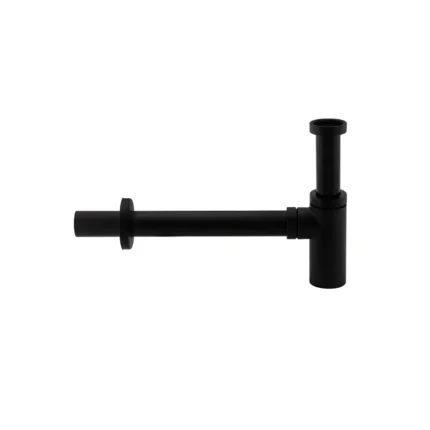 Bravino Minimal 1-1_4 Inch Bottle Trap & Extension Black