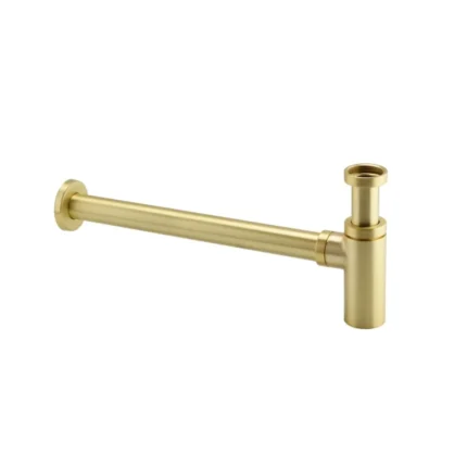 Bravino Minimal 1-1_4 Inch Bottle Trap & Extension Brushed Brass