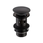 Bravino Sprung Dome Basin Waste Slotted Black