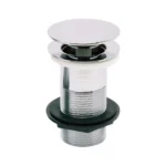 Bravino Sprung Dome Basin Waste Unslotted Chrome