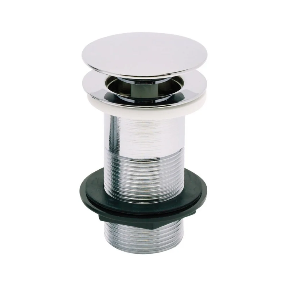 Bravino Sprung Dome Basin Waste Unslotted Chrome