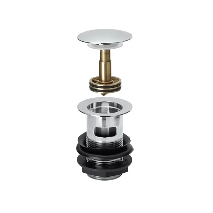 Bravino Sprung Domed Easy Clean Basin Waste Slotted Chrome