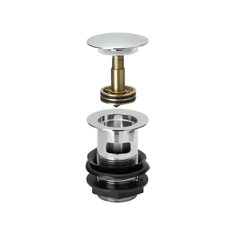Bravino Sprung Domed Easy Clean Basin Waste Slotted Chrome