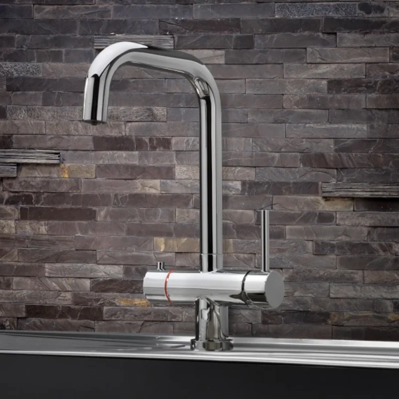 Clavora Flat Spout Hot, Cold & Boiling Water Tap with Filter