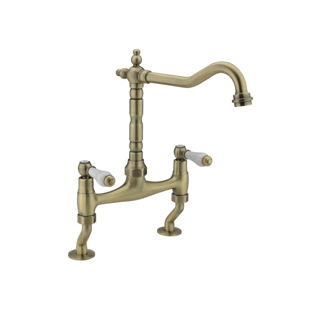 Revolta Lever Bridge Mixer Brushed Brass