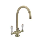 Revolta Lever Monobloc Sink Mixer Brushed Brass