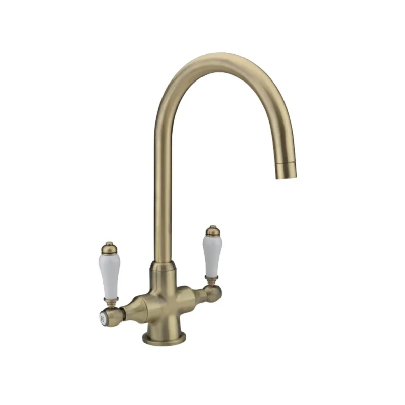 Revolta Lever Monobloc Sink Mixer Brushed Brass