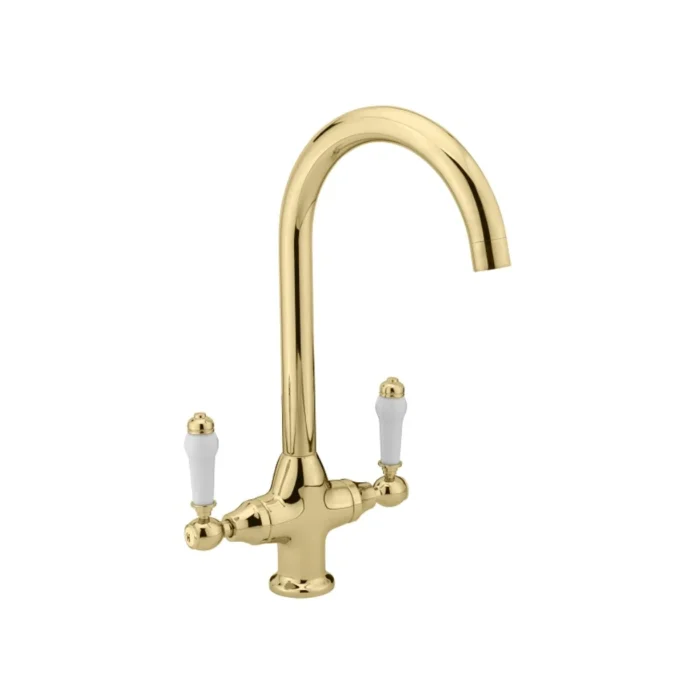 Revolta Lever Monobloc Sink Mixer Gold