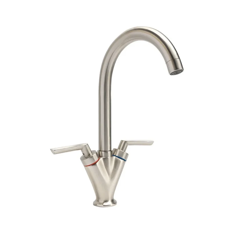 Saventa Monobloc Lever Sink Mixer Brushed Nickel