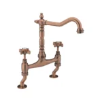 Zenvira Bridge Mixer Brushed Copper