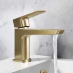 Brivanta Basin Mixer Tap Brushed Brass