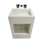 Dual Level Linear Waste Wudu Basin with Wall Mounted Taps