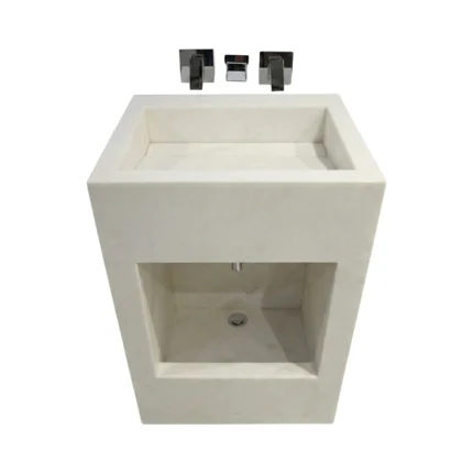 Dual Level Linear Waste Wudu Basin with Wall Mounted Taps