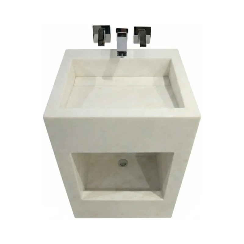 Dual Level Linear Waste Wudu Basin with Wall Mounted Taps UK