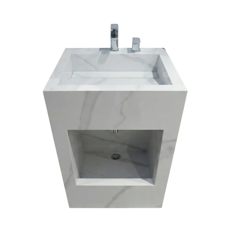 Dual Level Wudu Basin with Linear Waste