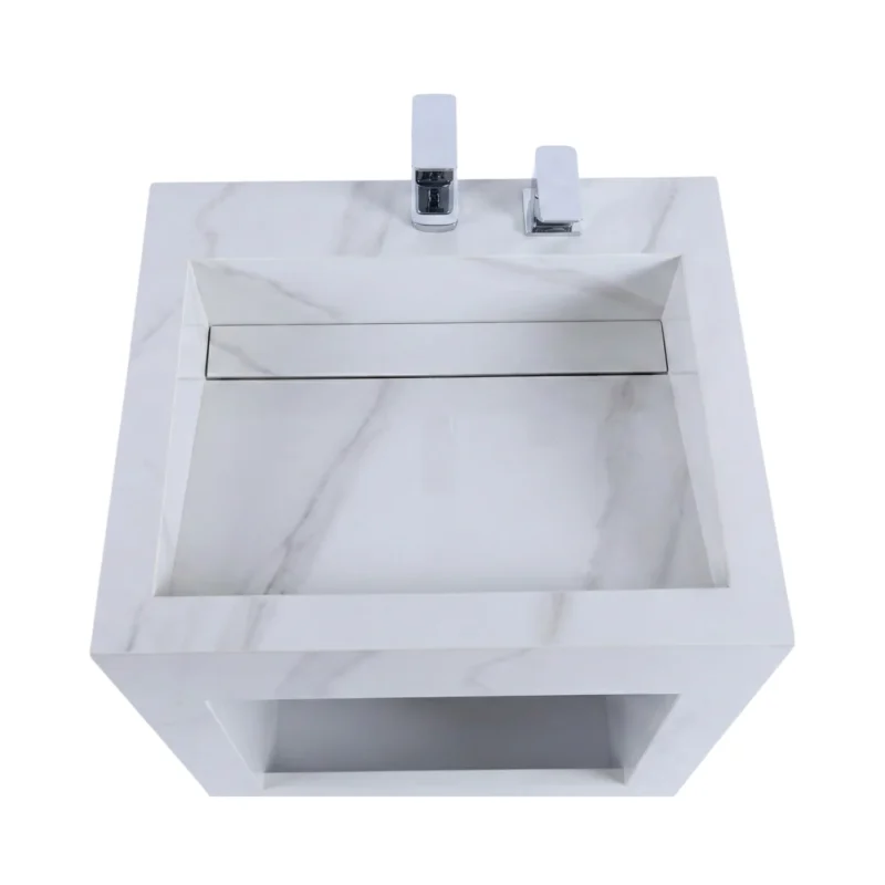 Dual Level Wudu Basin with Linear Waste UK